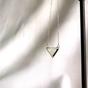 Mirror Glass Pendant Necklace
